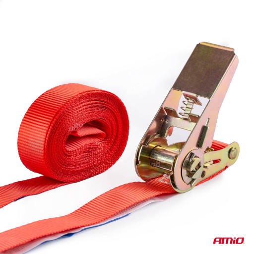 Транспортный ремень с натяжителем 500 кг 25 мм 6 м BELT-08 AMIO-02876