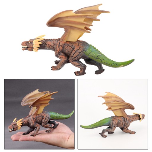 Zabawki symulacyjne dinozaurów, dinozaur żółty zielony