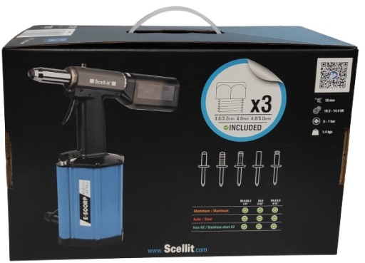 Заклепочный станок со сжатым воздухом Scell-it E-500RP