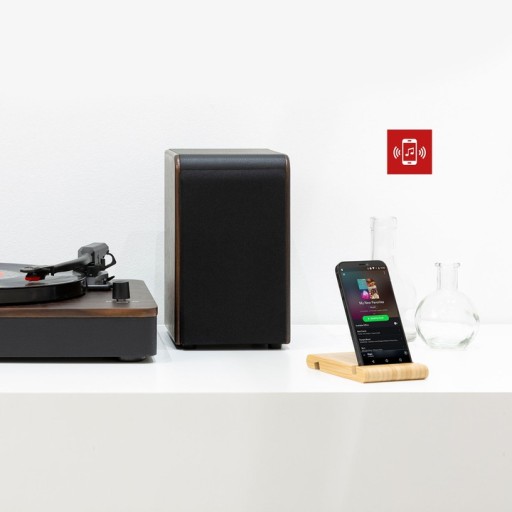 Проигрыватель AUDIZIO HQ 100 Вт с динамиками BT PRO + винил + запасная игла БЕСПЛАТНО
