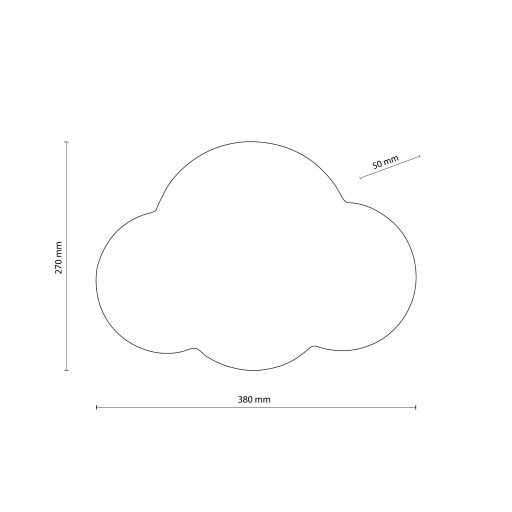 TK Lighting Kinkiet CLOUD 2xG9 - niebieski