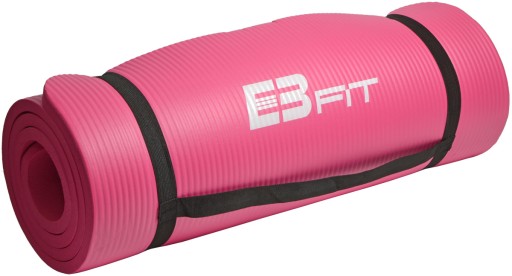 Мат фитнес йога толстая 15 -мм не -сластика EB fit