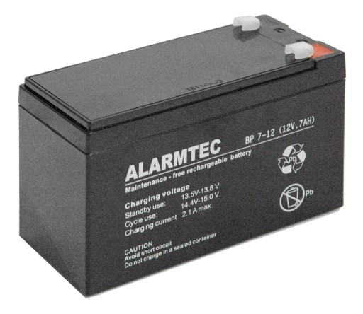 Akumulator AGM ALARMTEC serii BP 12V 7Ah