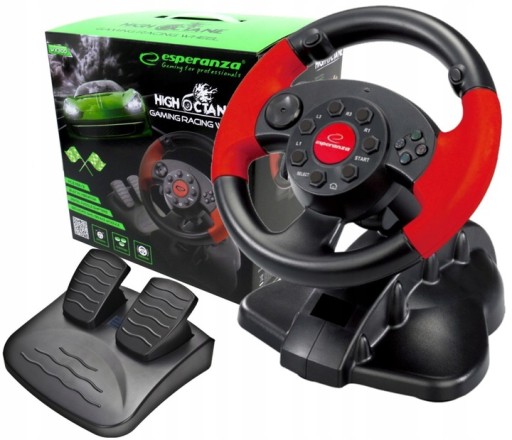 ИГРОВОЕ КОЛЕСО С ПЕДАЛЯМИ ПК PS2 PS3 VIBRATIONS