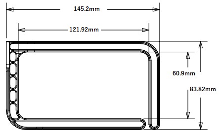 КРЮК-ОРГАНИЗАТОР ДЕРЖАТЕЛЬ СТОЙКИ 19 ДЮЙМОВ БОКОВОЙ 145x84