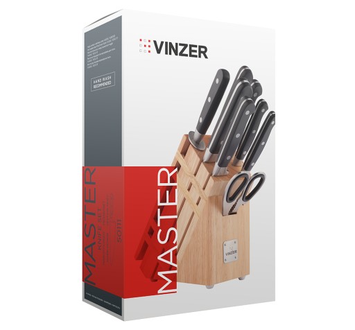 Набор кухонных ножей VINZER MASTER 9 шт. 50111