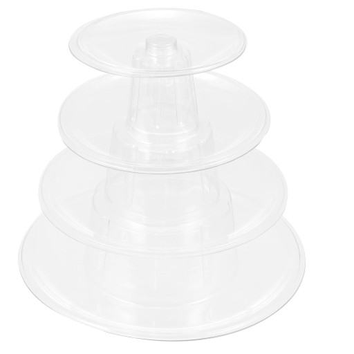 Stojak na Macaron Plastikowa wieża z półmiskiem na