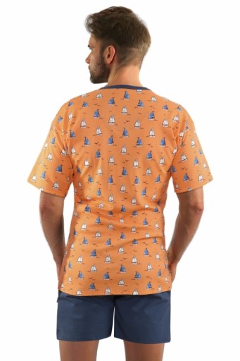 Sesto Senso Pajama Cotton Sailboat 2556/08, M