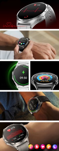 SMARTWATCH ЧАСЫ ИЗМЕРИТЕЛЬ АРТЕРИАЛЬНОГО ДАВЛЕНИЯ ЭКГ ГЛЮКОЗА ГЛИЦЕМИЯ HRV РАЗГОВОРЫ МЕНЮ PL