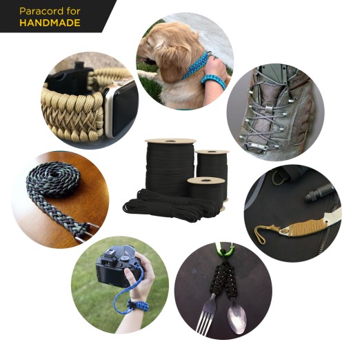 EDCX 4 мм Paracord 550 - (Темно-серый, 50 м)