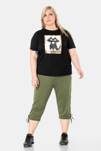 Duże Krótkie Spodenki Damskie Rybaczki 8162-7 5XL