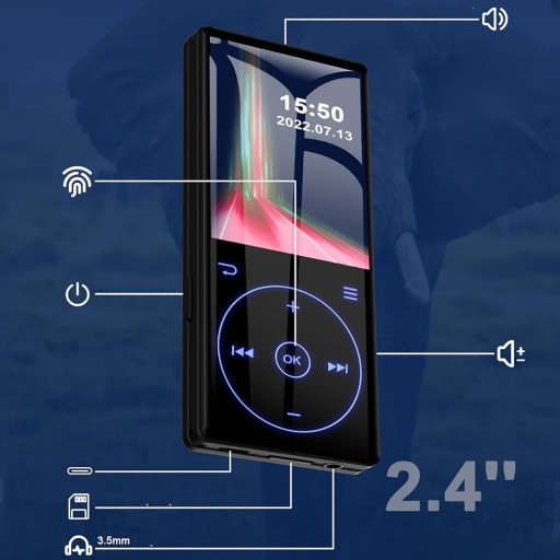 MP3-ПЛЕЕР BLUETOOTH 5.0 СПОРТИВНЫЙ МУЗЫКАЛЬНЫЙ ПЛЕЕР 32 ГБ FM-РАДИО