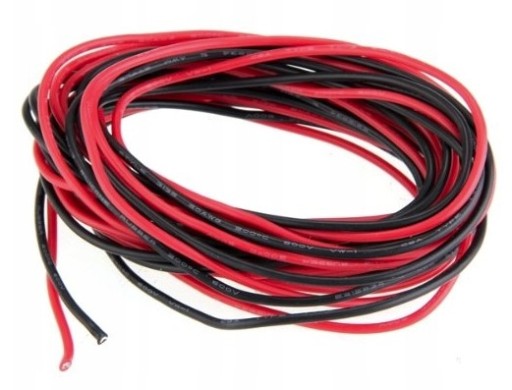 СИЛИКОНОВЫЙ КАБЕЛЬ 0,75 мм2 18AWG черный 1м MSP rc