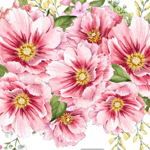 KWIATY ROŚLINNE 35,00X25,00X0,10CM