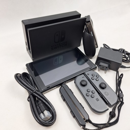 MEGA FUN KONSOLA NINTENDO SWITCH 32GB V2 SZARA MEGA ZESTAW NA START !!!