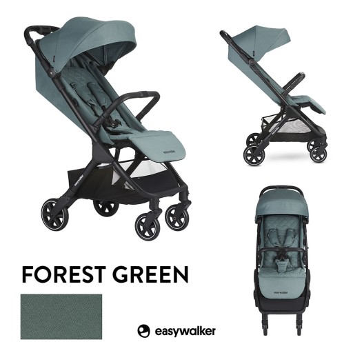 Easywalker Jackey SET Forest Green коляска + сумка + москитная сетка