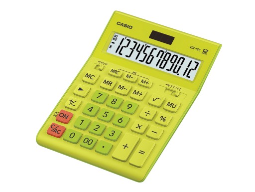 БОЛЬШОЙ ОФИСНЫЙ КАЛЬКУЛЯТОР CASIO GR12 С ПРОЦЕНТНОЙ ПАМЯТЬЮ
