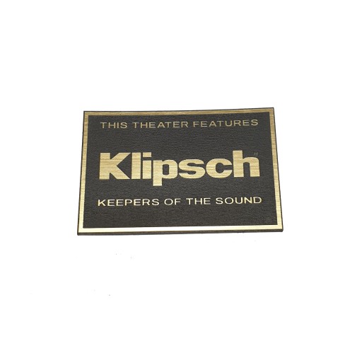 KLIPSCH THEATRE FEATURES эмблема золото 290х190мм