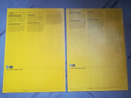 2x Prospekt Vw Polo 86c GT Kombi Cl A редкость