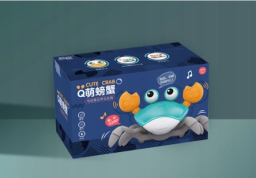 Игрушка для ползания краба, аккумулятор USB 18M+