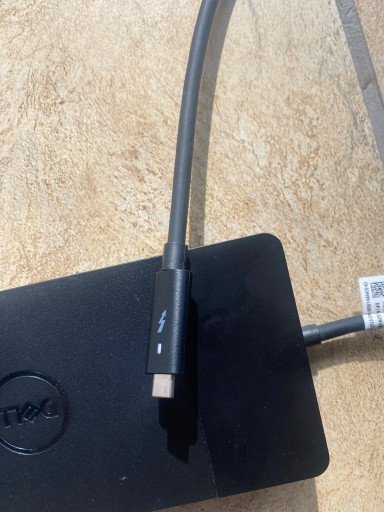 Док-станция Dell WD19TB USB-C/DP с блоком питания Dell мощностью 130 Вт и кабелем питания,