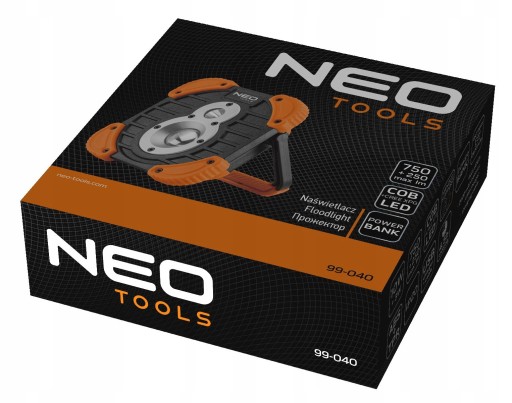 NEO LAMPA WARSZTATOWA AKU. COB+CREE 1000 lm 99-040