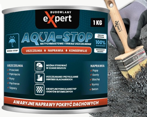 Кровельный герметик Masa KIT битумно-асфальтовая шпаклевка с волокнами 1кг