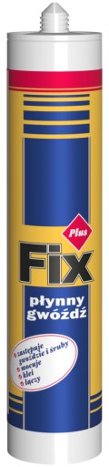 Фиксирующий клей FIX Liquid Nail 310 мл Белый Универсальный Бетон Гипс Цемент