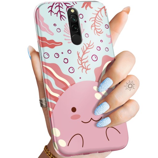 ETUI DO XIAOMI REDMI 8 WZORY AXOLOTL AKSOLOTL Z AKSOLOTLEM OBUDOWA CASE