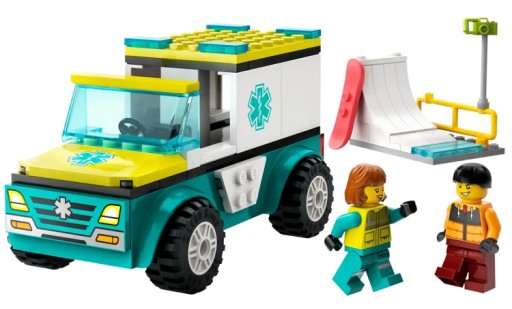 LEGO CITY 60403 АВАРИЯ И СНОУБОРДИСТ