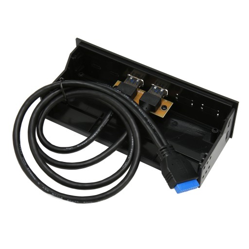 5,25-дюймовая передняя панель, 2 порта USB, оптический привод, USB 3.0–19 на передней панели