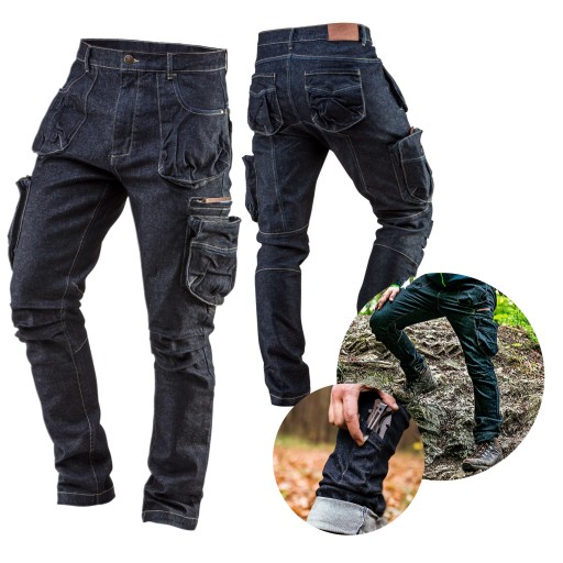 Рабочие брюки NEO JEANS, размер XL/54 DENIM, длина до талии.
