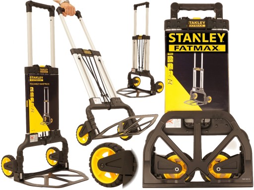 СКЛАДНАЯ алюминиевая ТРАНСПОРТНАЯ тележка, грузоподъемность до 70 кг Stanley