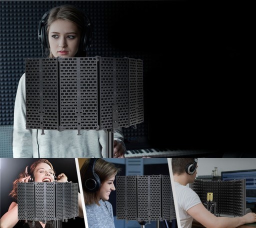 АКУСТИЧЕСКАЯ КАБИНА MOZOS ДЛЯ ЭКРАНА МИКРОФОНА КРЫШКА МИКРОФОНА POP FILTER PRO