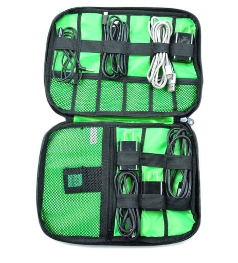 Organizer na ładowarki kable usb podróżna torba