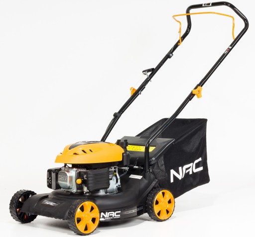 Бензиновая газонокосилка с корзиной NAC, объём 79 см³. корзина 40 л 41 см