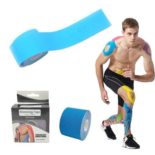 TAŚMA KINEZJOLOGICZNA PLASTRY TAPE TEJPY KINESIOTAPING TEJP PRO 5MX5CM