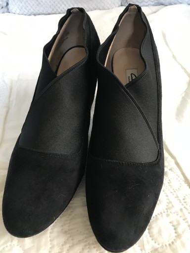 Туфли CLARKS ЖЕНСКИЕ - кожа, ЧЕРНЫЕ, размер EU 41