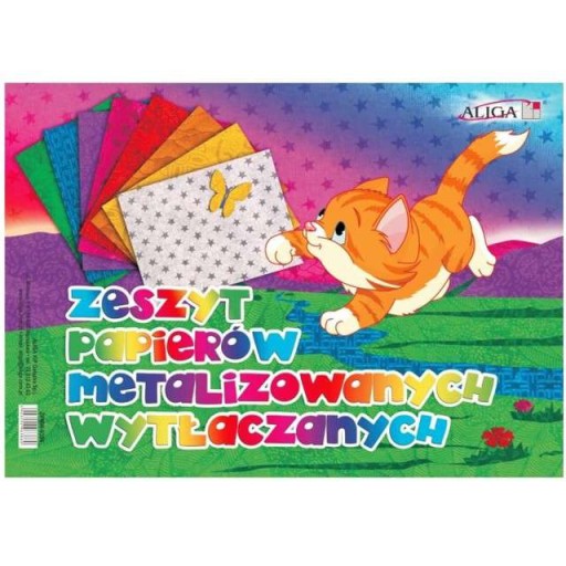 blok metaliczny wytłaczany SAMOPRZYLEPNY