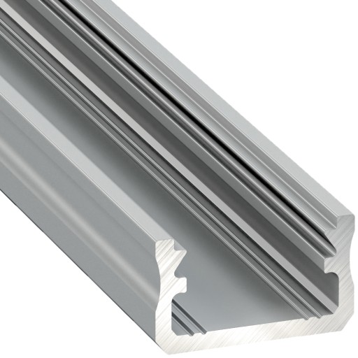 Алюминиевый профиль Narrow SLIM 12мм Silver Raw тип X для светодиодных лент 2 метра