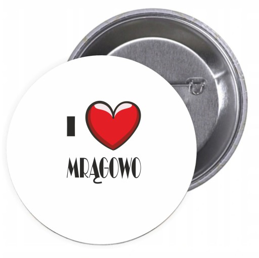 Кнопки I LOVE MRĄGOWO с ХИТ-графикой