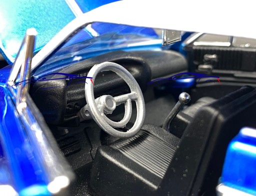 Chevrolet Impala 1964 синий 1:24 Motormax 79021