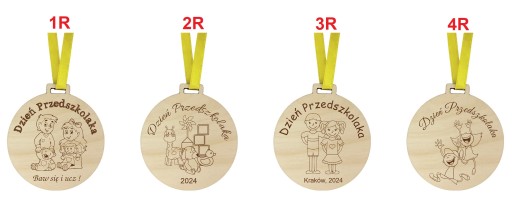 MEDAL dzień DZIEWCZYNY chłopaka Przedszkolaka pasowanie Prezent + GRAWER