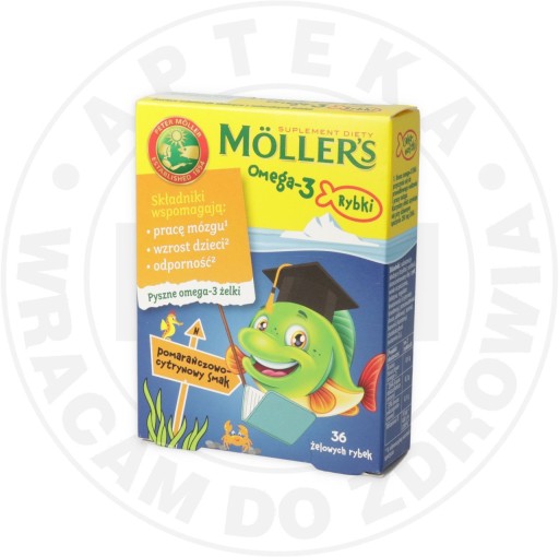 Moller's Omega-3 Frish Fruit Jelly Beans 36 ПК