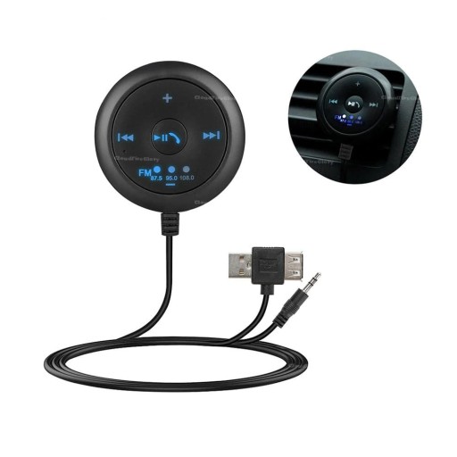 Transmiter Nadajnik FM Odbiornik Bluetooth BT USB Jack Zestaw do samochodu