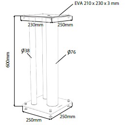 Stylum MAX Stand белые стойки для колонок