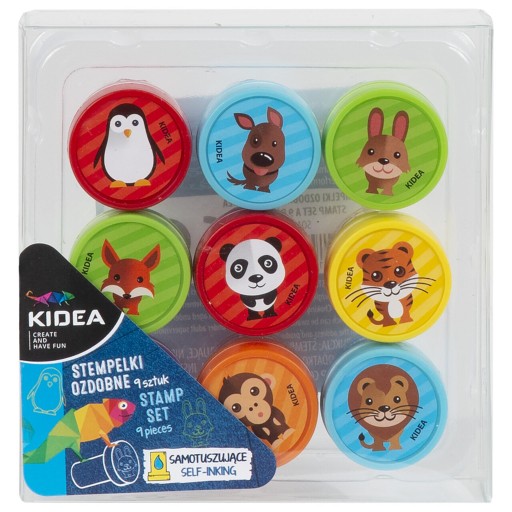 ДЕКОРАТИВНЫЕ ШТАМПЫ ЖИВОТНЫЕ 9 штук - KIDEA