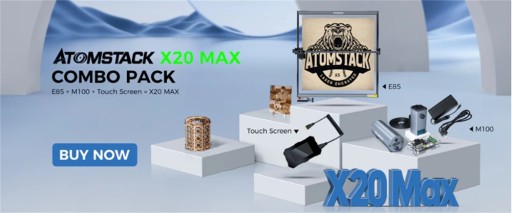Лазерный гравер ATOMSTACK E85 Удлиненная рама + модуль M100 850х800мм 130Вт