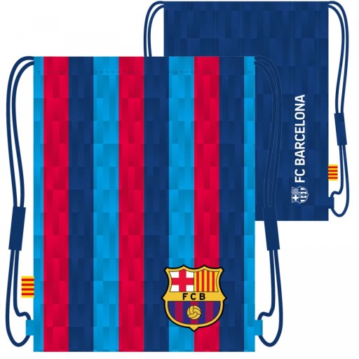 ШКОЛЬНАЯ СУМКА РЮКЗАК СО ШНУРАМИ ДЛЯ ОБУВИ ДЛЯ Физкультуры FC BARCELONA