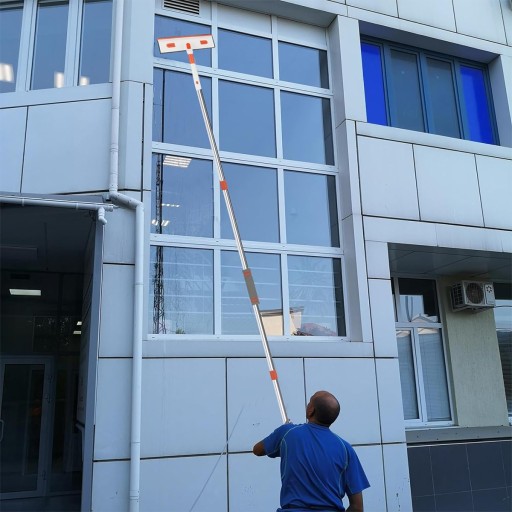 MOP MYJKA DO OKIEN SZYB LUSTER OKNA SZYB ŚCIĄGACZKA MIKROFIBRA 2.1M 2W1